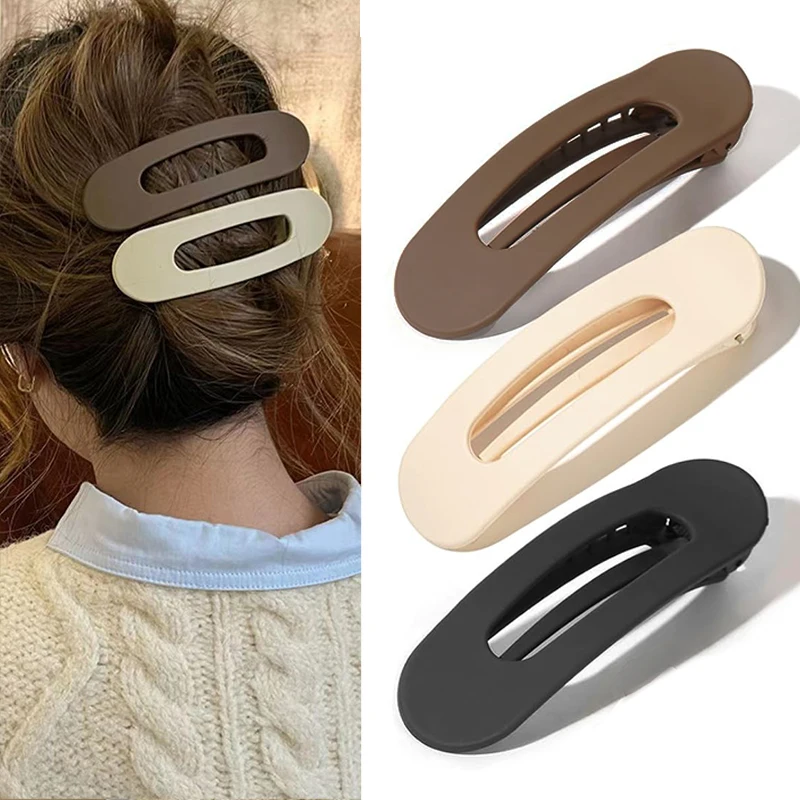 Fashion Matte Flat Hair Clips Duck Billed Clips  Accessories Matte Hairpins Hairgrips Bangs Barrettes Girls Hair Accessories