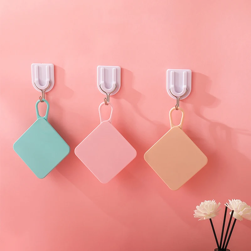 Portátil Handheld Mini Espelho De Bolso, Quadrate Espelho, Deslizando Tampa, Make-Up, Mini