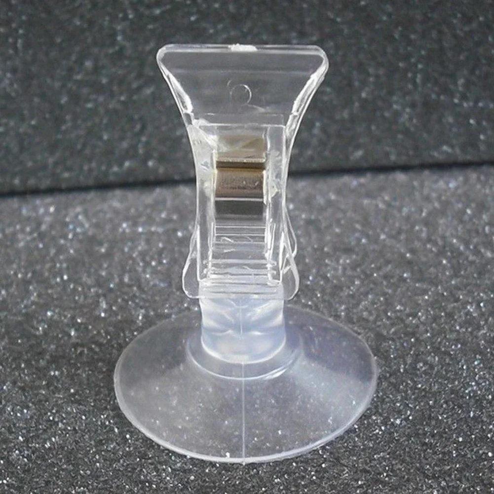 1/5pcs Suction Cup Clip Wall Suction Cup Clip Plastic Multifunctional Clip, Suitable for Bedroom, Kitchen, Bathroom Clip
