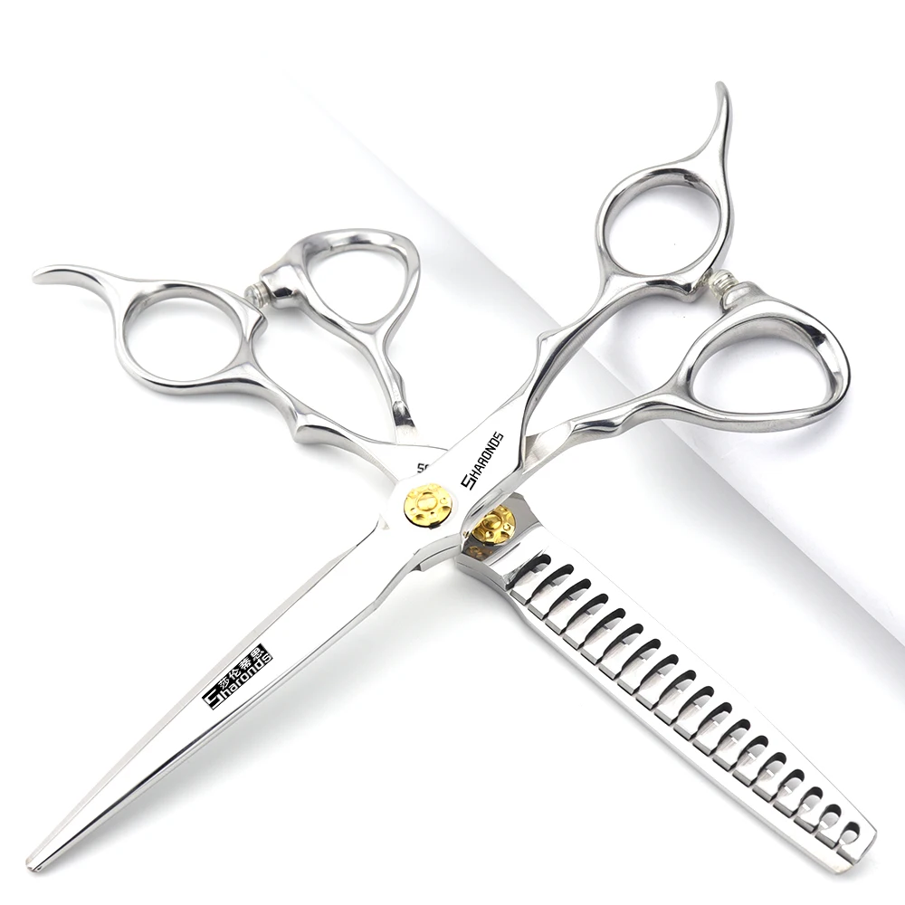 

6.5 inch hair clippers, hairstylists, hairdressers, traceless teeth, flat scissors, bangs thinning, hair cutting set.