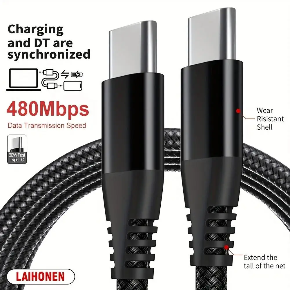 cabo-de-carregamento-rapido-usb-c-laihonen-1pc-2pcs-de-33-66-10ft-para-samsung-galaxy-z-flip-4-2-5g-z-fold-4-2