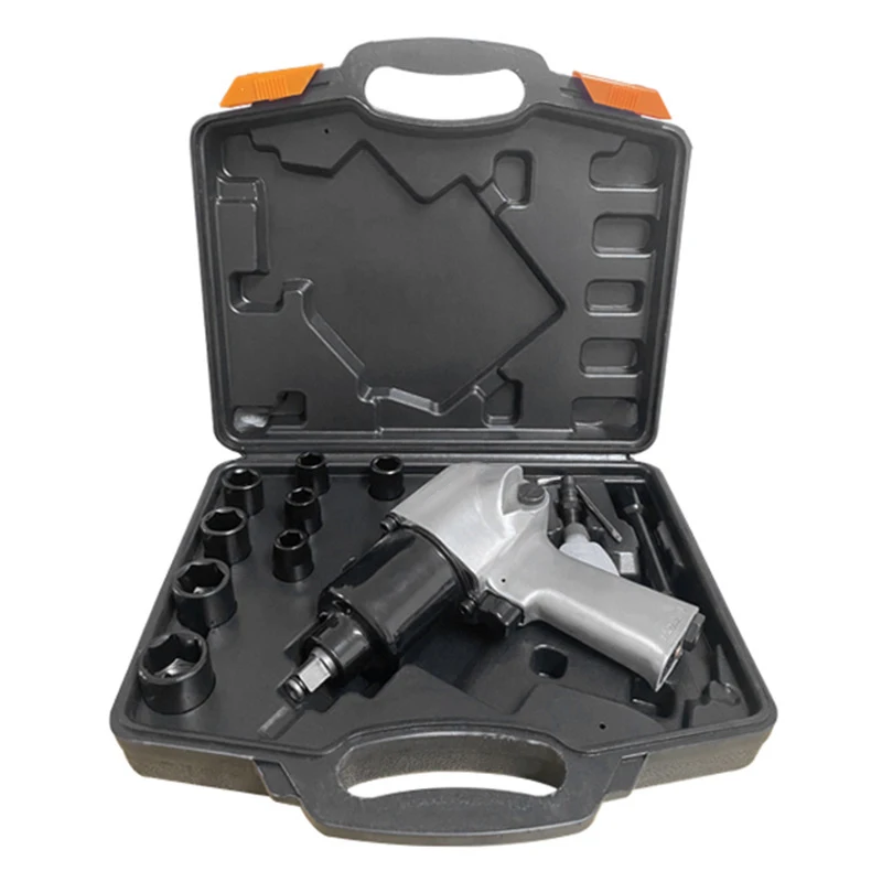 15PCS Pneumatic Wrenches Air Powered Impact Socket Set Pneumatic Tools Kit Air Socket Wrench Set Torque Wrench Tools Set