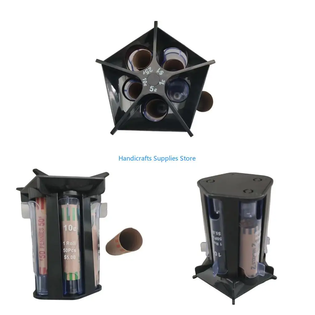 R1WA Coin Sorters and Wrapper Machine 5 in 1Coin Change Sorters Tube Change Counter