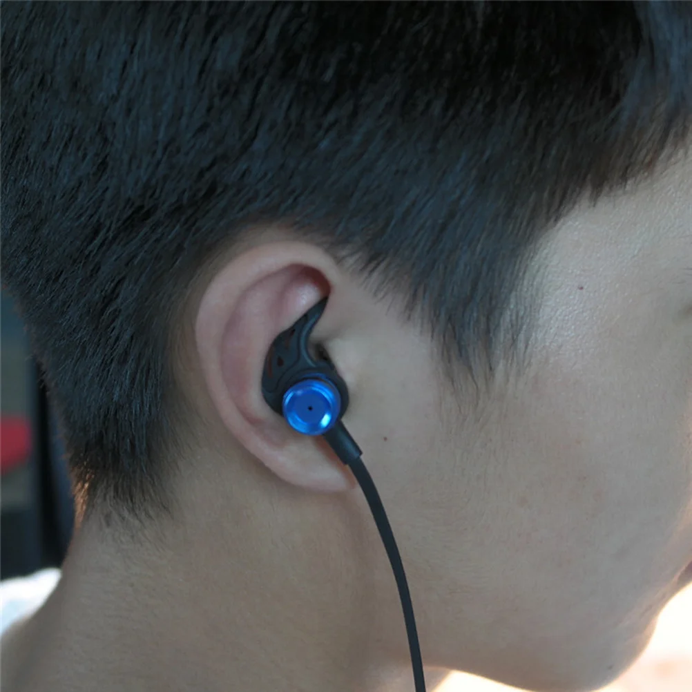 

1Pair Premium Silicone Earhook for Earphones Compact Carry Bag Compatible Black Earphone Clip Hook Silicone Earphone Hook