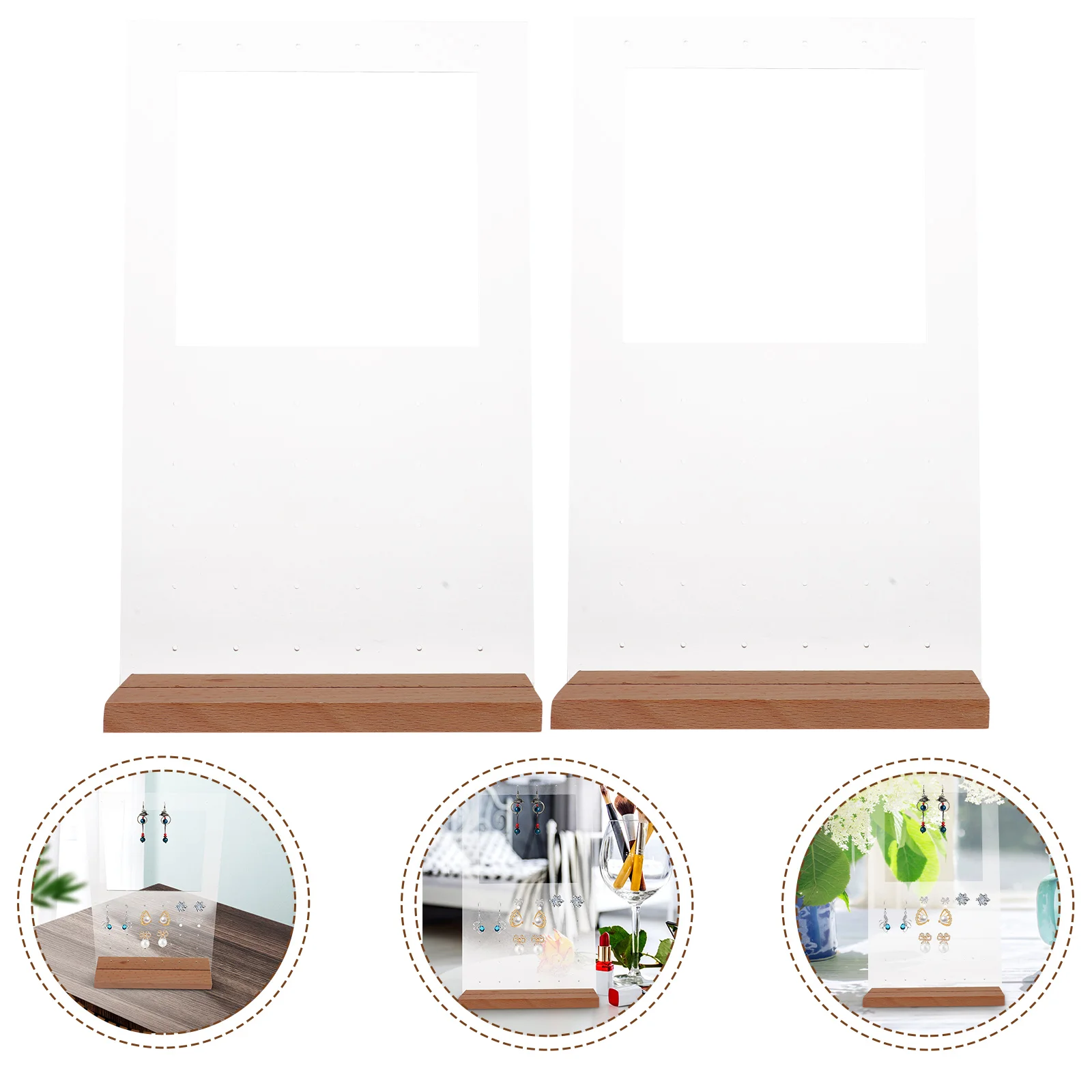 

2 Sets Earring Display Stand Earrings Rack Organizer for Girls Jewelry Stands Selling