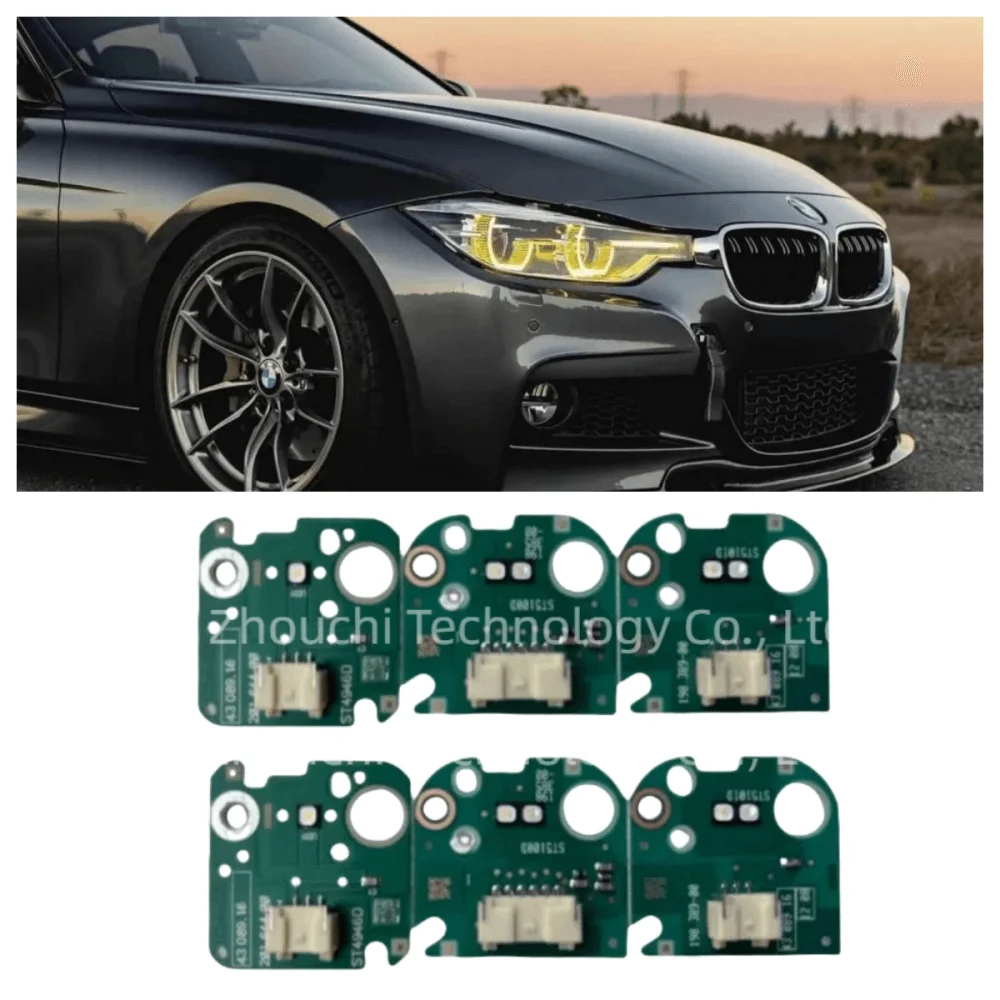 Yellow DRL LED Chip Board Headlight Angel Eyes Modules For 2016 2017 2018 BMW F30 3 Series 320I 330I 340I Daytime Running Light