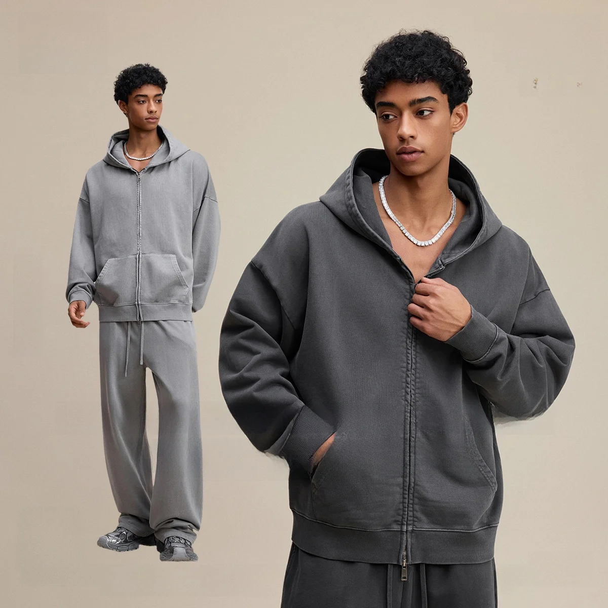 

Ретро-кардиган-свитер мужской в американском стиле с восковой окраской, из хлопка, повседневный, молодежный, модный, разных цветов