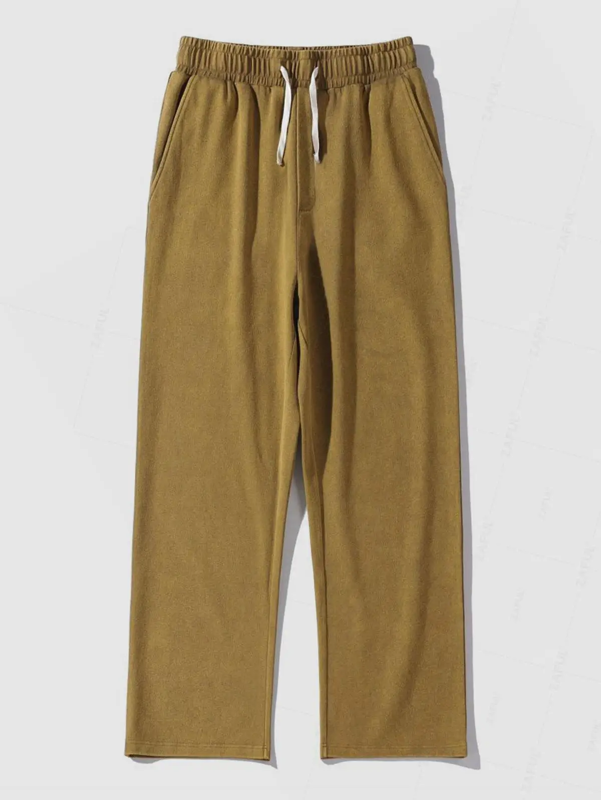 ZAFUL Solid Color Drawstring Basic Casual Pants