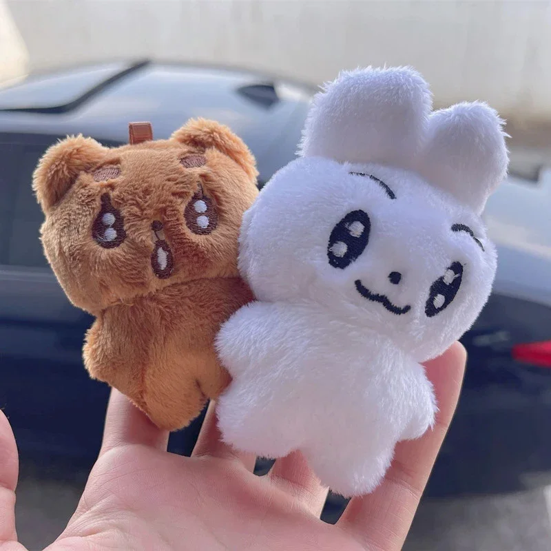 New 5pcs TXT Dolls Kpop Cartoon Soobin Beomgyu Same Plush Keyrings