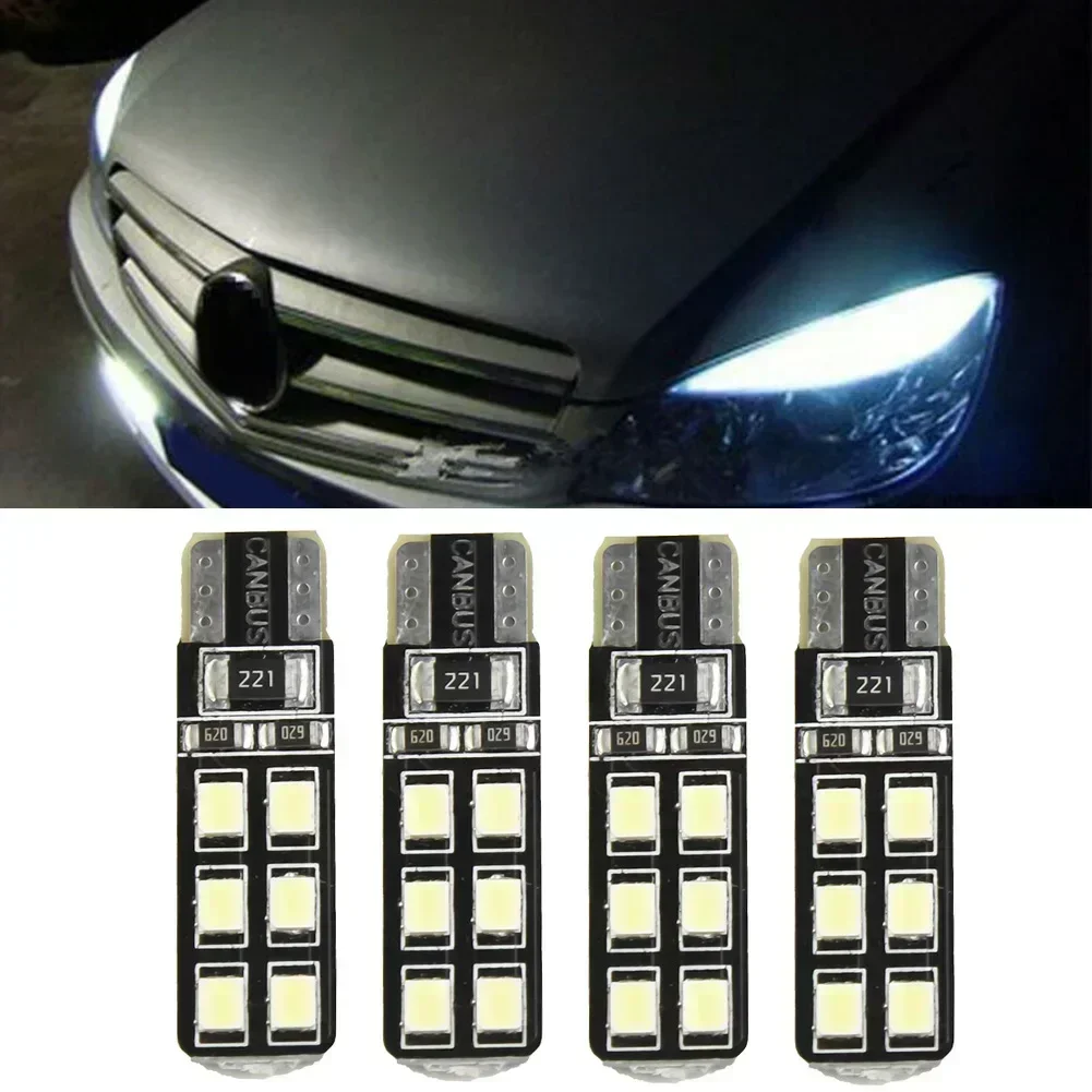 

4x Error Eyebrow Eyelid Light Bulb For Mercedes-Benz W204 C300 C350 6000K White Car Accessories Tools