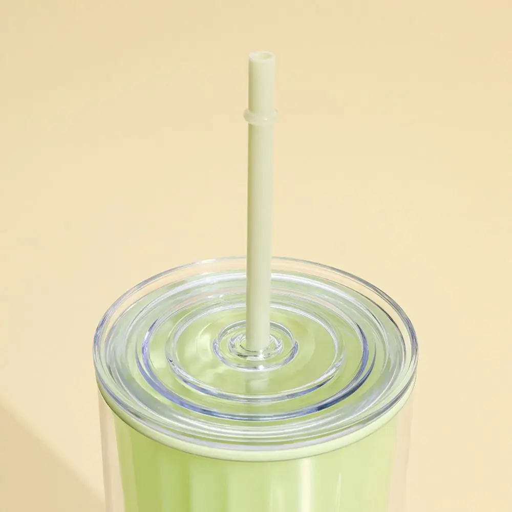 

Large Capacity Double Layer Straw Cup Leakproof Sealed Plastic Water Bottle Cute Anti Fall Drinking Bottle Children Adult