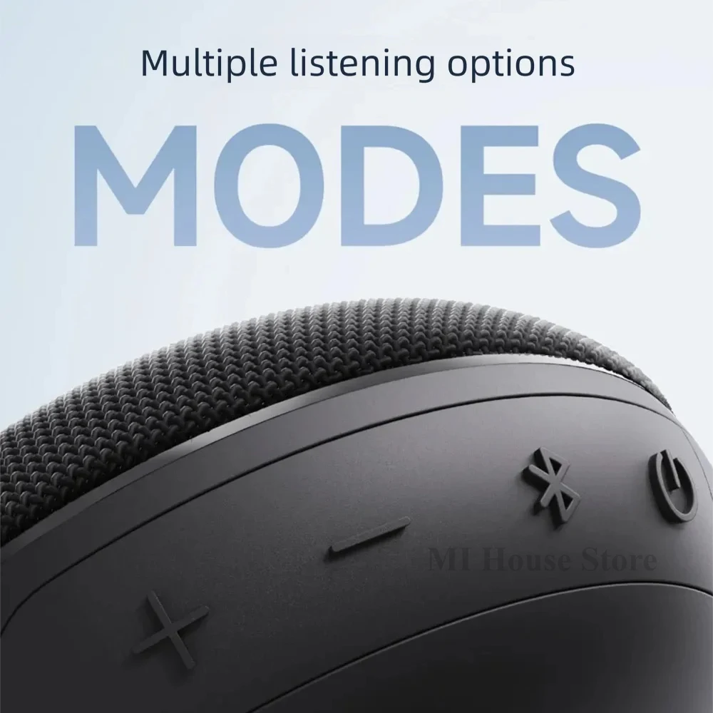 Xiaomi Redmi سمّاعات بلوتوث 2 محمول IP67 مقاوم للماء TWS مكبر صوت خارجي 1.5 بوصة مع مشبك معدني قابل للإزالة فتحة microSD