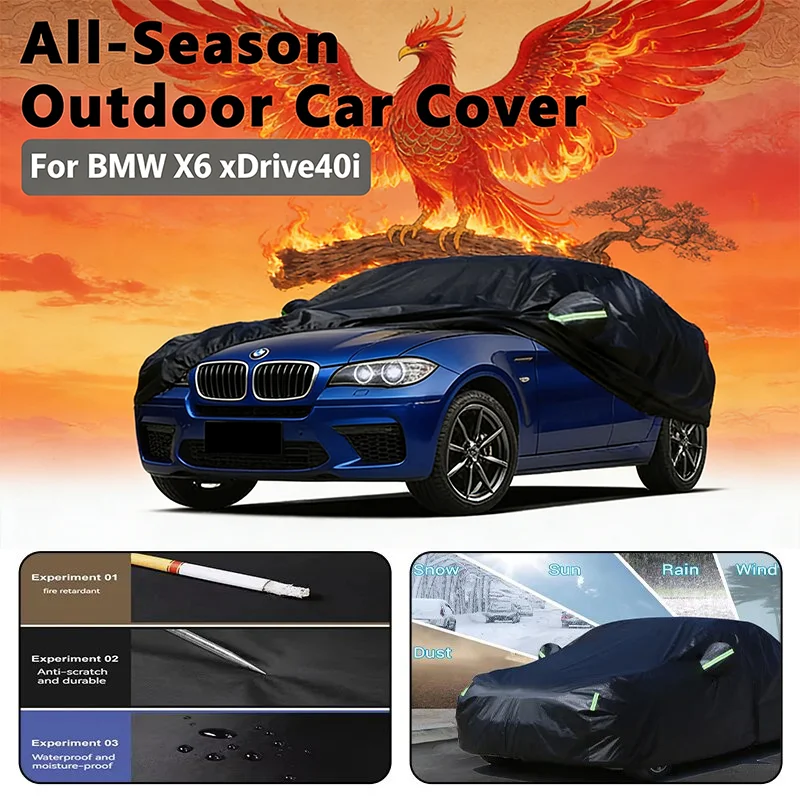 

Car covers for BMW X6 xDrive40i Outdoor Protection Full Car Covers Snow Cover Sunshade Waterproof Dustproof Exterior
