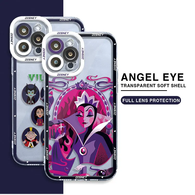 Disney villain queen Anime Case for Honor 90 Lite X8 4G X8a X9a 5G X8 Transparent Soft Funda Cover