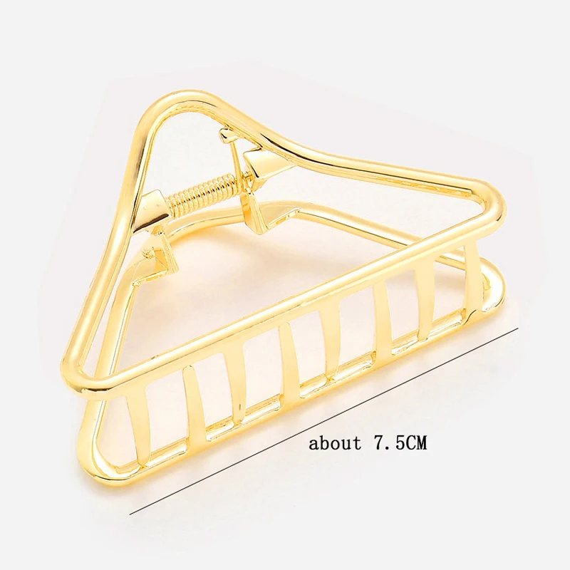 Multi Style Gold Metal Hair Claw Clips Hollow Geometric Butterfly Jaw Clips Strong Hold Non Slip Hair Crab Clamp for Women Thick
