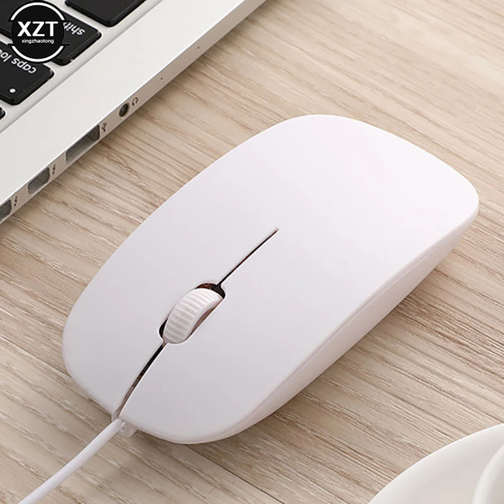 Neutral Wired Mouse 2.4Ghz USB 1000DPI Optical Gaming Mouse Ultra Slim Silent Ergonomic Design for Computer Laptops Notebook