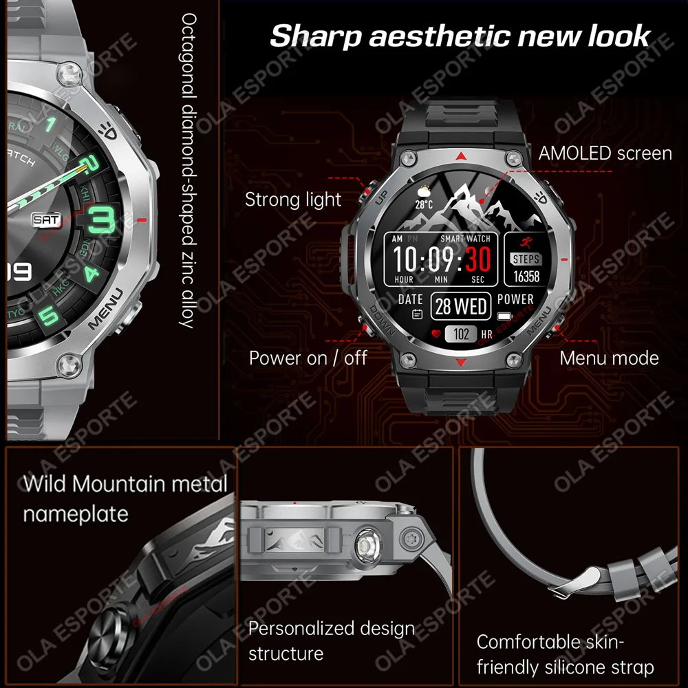 New2026 Military Smart Watch 1.43