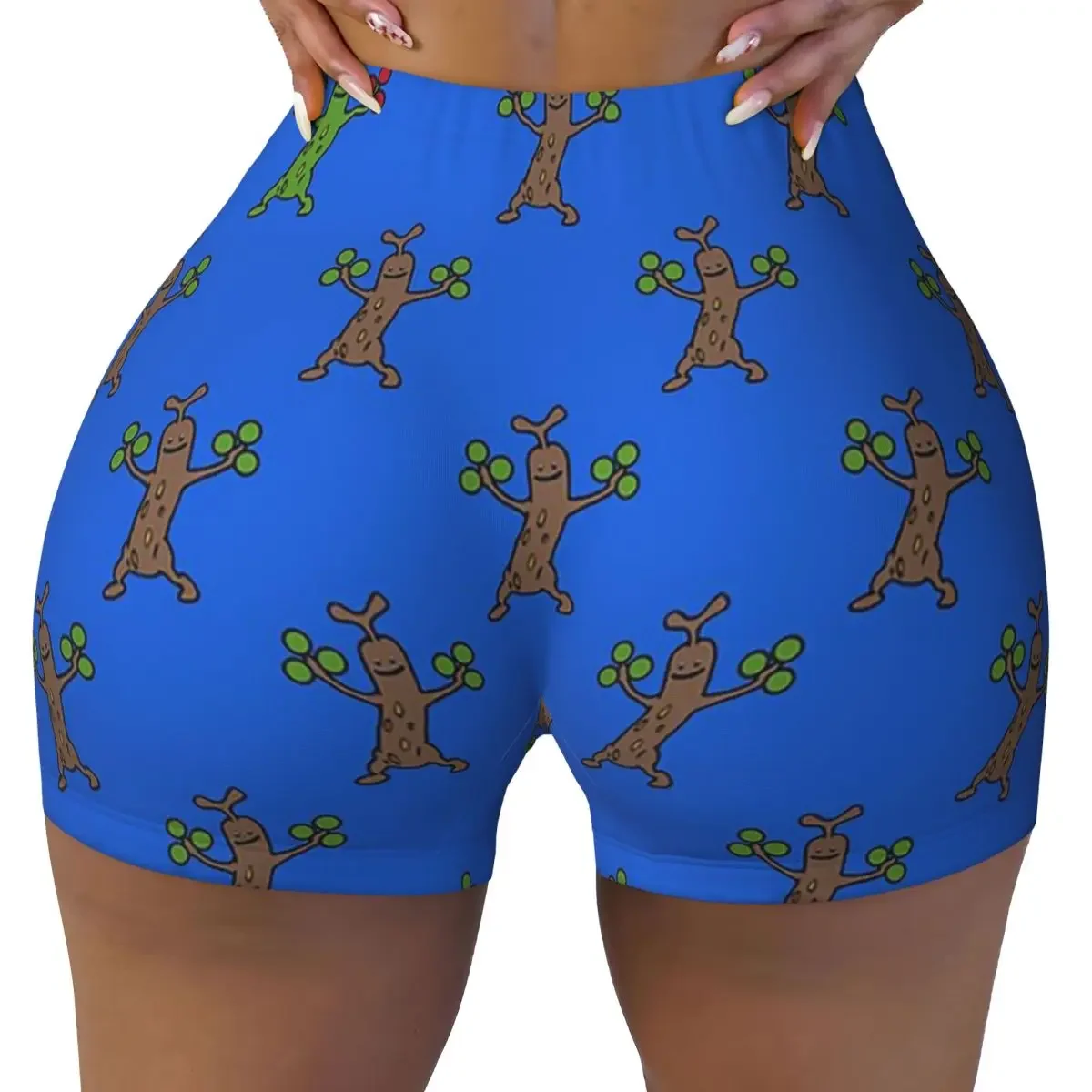 Custom Sudowoodo Yoga Shorts Women Gym Workout Running Athletic Volleyball Biker Shorts