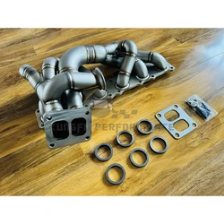 KUNGFU PERFORMANCE 3mm Thick Exhaust Manifold For B M W N54 335i 135i T4 Twin Scroll WIth 44mm Wastegate Port