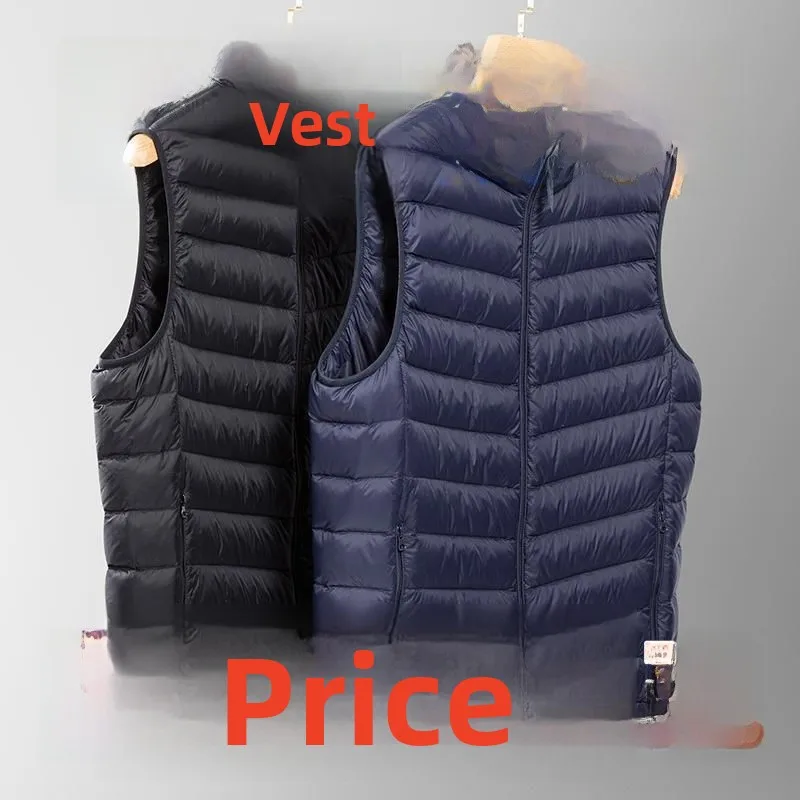 

Мужской модный свободный хлопковый жилет на толстом пуху, осень-зима, новая теплая верхняя одежда с узлом, без бренда