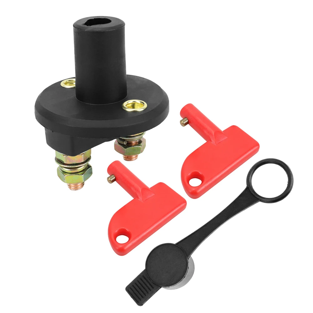 

​Car Battery Switch Disconnect 12V 200A Cut Off RV Battery Isolator Switch with 2 Keys for RV Ship Boat Small Yacht Camper Truck