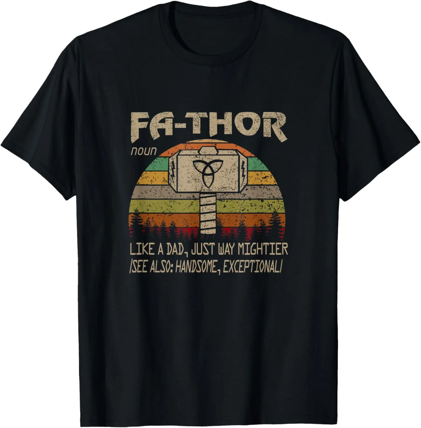 تي شيرت Fa-Thor Like Dad Just Way Mightier Hero Fathers Day