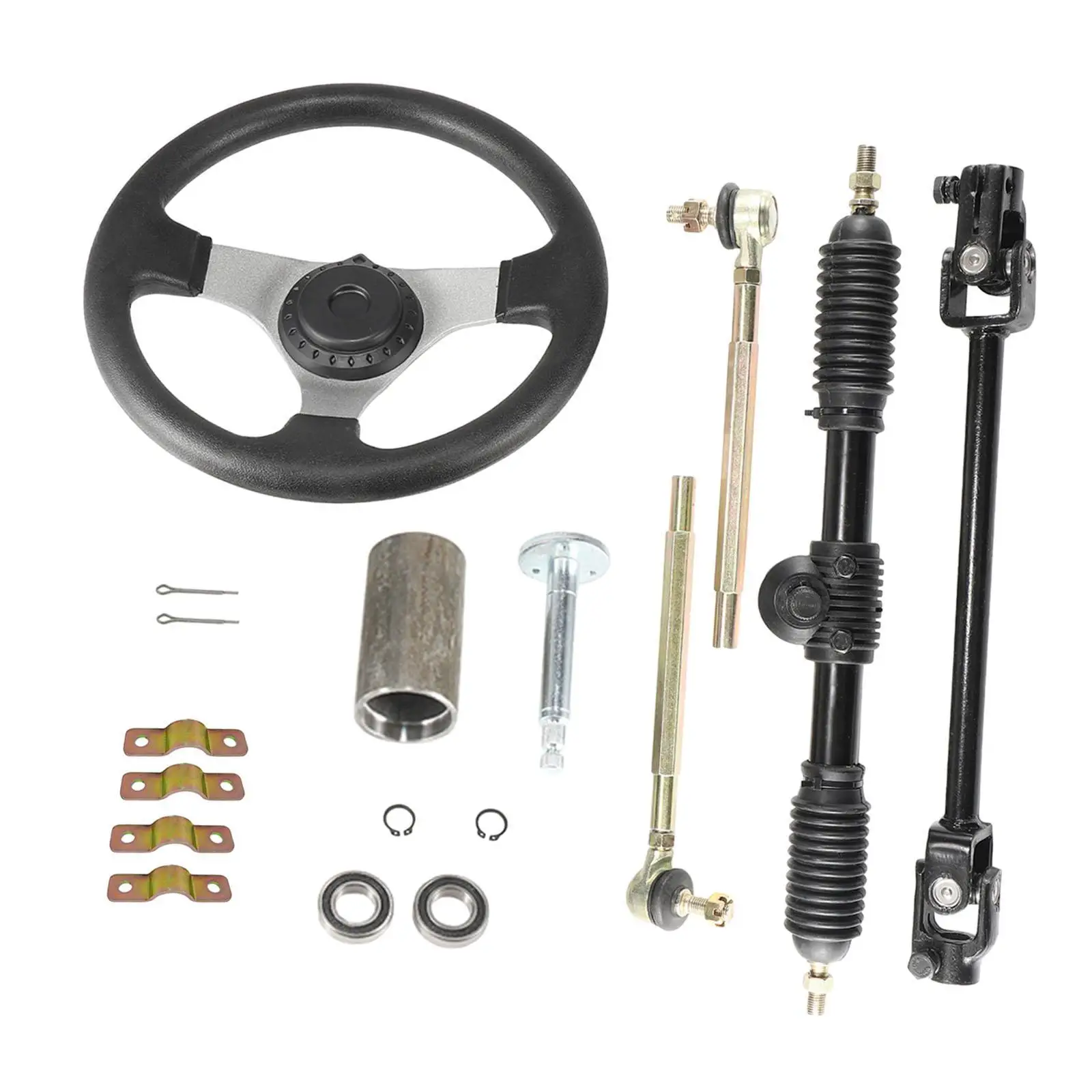 

Стальной комплект рулевого колеса 300 мм, набор регулируемых валов для квадроцикла 110 куб.см