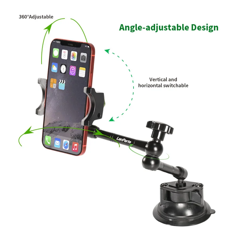 Lanparte New car shooting bracket car suction cup fixed shooting frame car first-view video camera phone holder