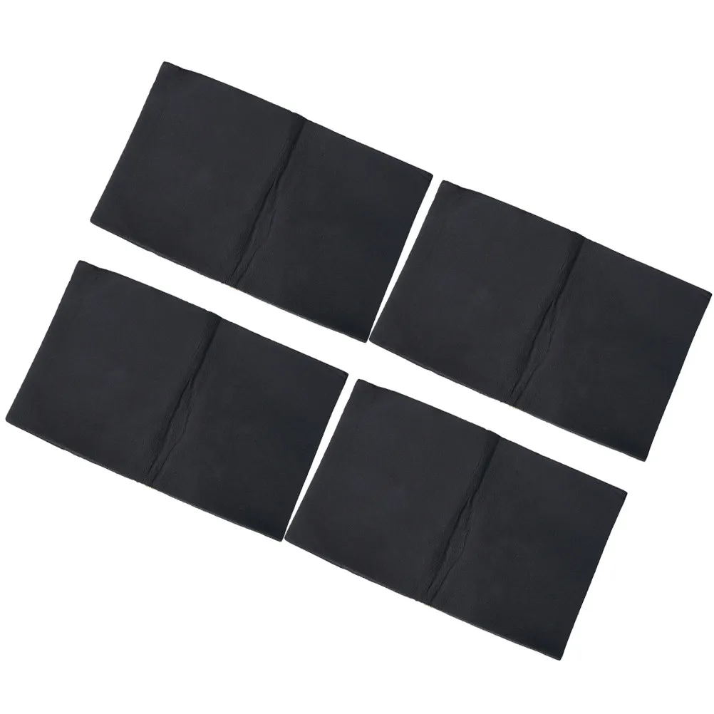 4Pcs Car Soundproof Cotton 10Mm 50x30cm Sound Insulation Cotton Noise Reduction Sound Absorbing Car Accessories Black