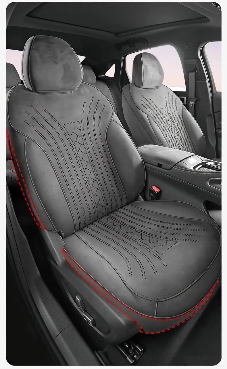 Left-Drive Car Seat Cover For Geely Preface Volga C50 2026 Custom Fit Seat Cover Full Surrounded Seat Protection Cushion Auto
