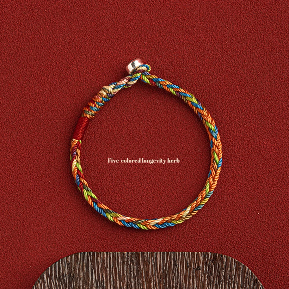 Handmade Tibetan Bracelet for Protection Multicolor Buddhism Handmade Knot Lucky Rope Bracelet Friendship and Couple Bracelet