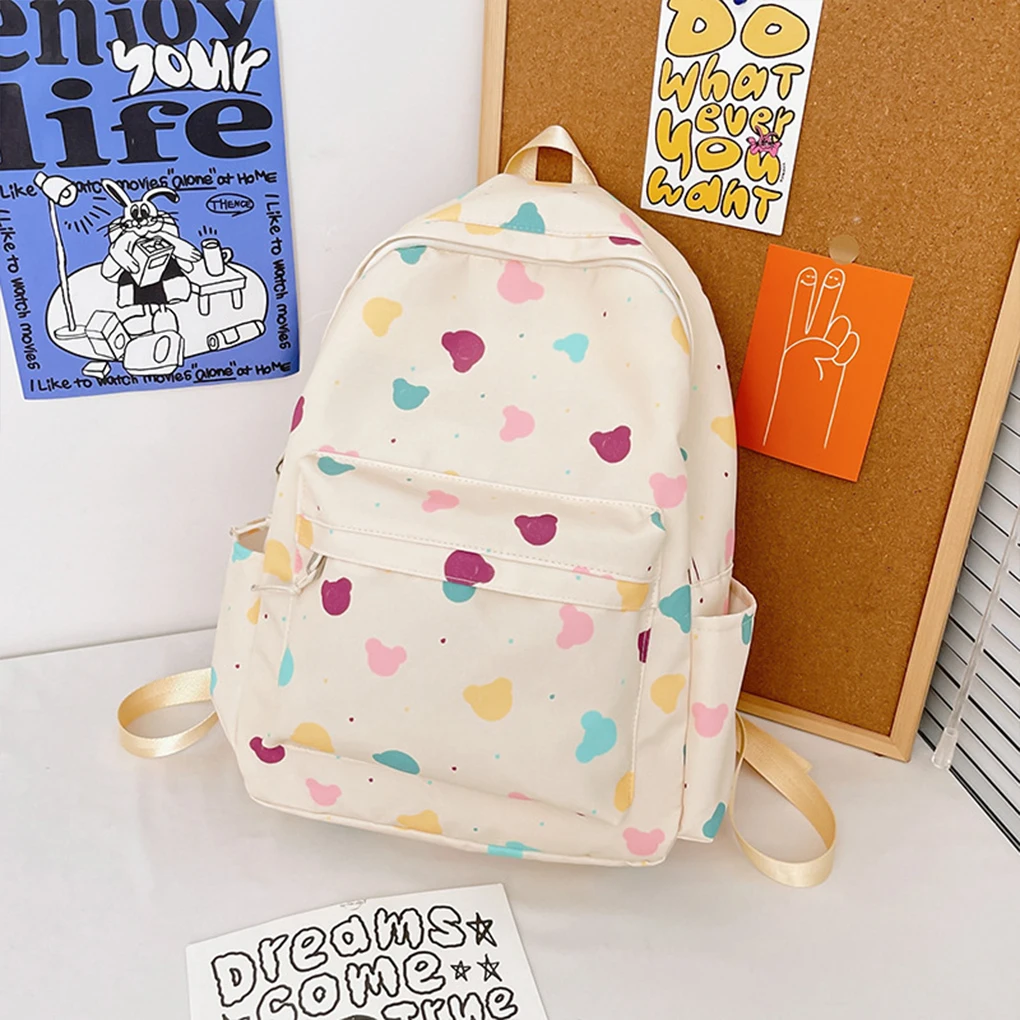 Xiao Qing Qing Artistic Small Floral Backpack For Girl Elementary School Students Large Capacity