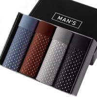 5xl 6xl 7xl 8xl 4pcs Men's Boxer Shorts Ice Silk Underwear Plus Size Underpants Cool Breathable Sexy Slim Panties Mesh Lingerie