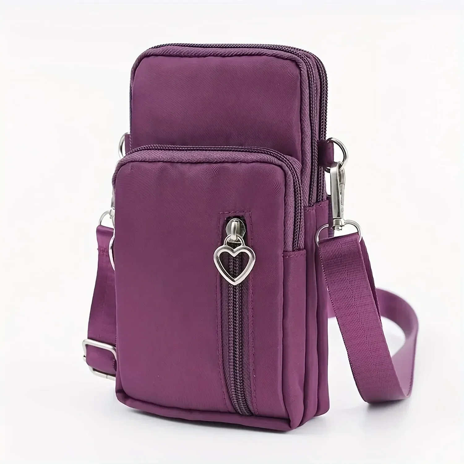 

Bag New Mobile Phone Female ThreeLayer Mini shoulderMessenger WristChange Key storage Arm Bag