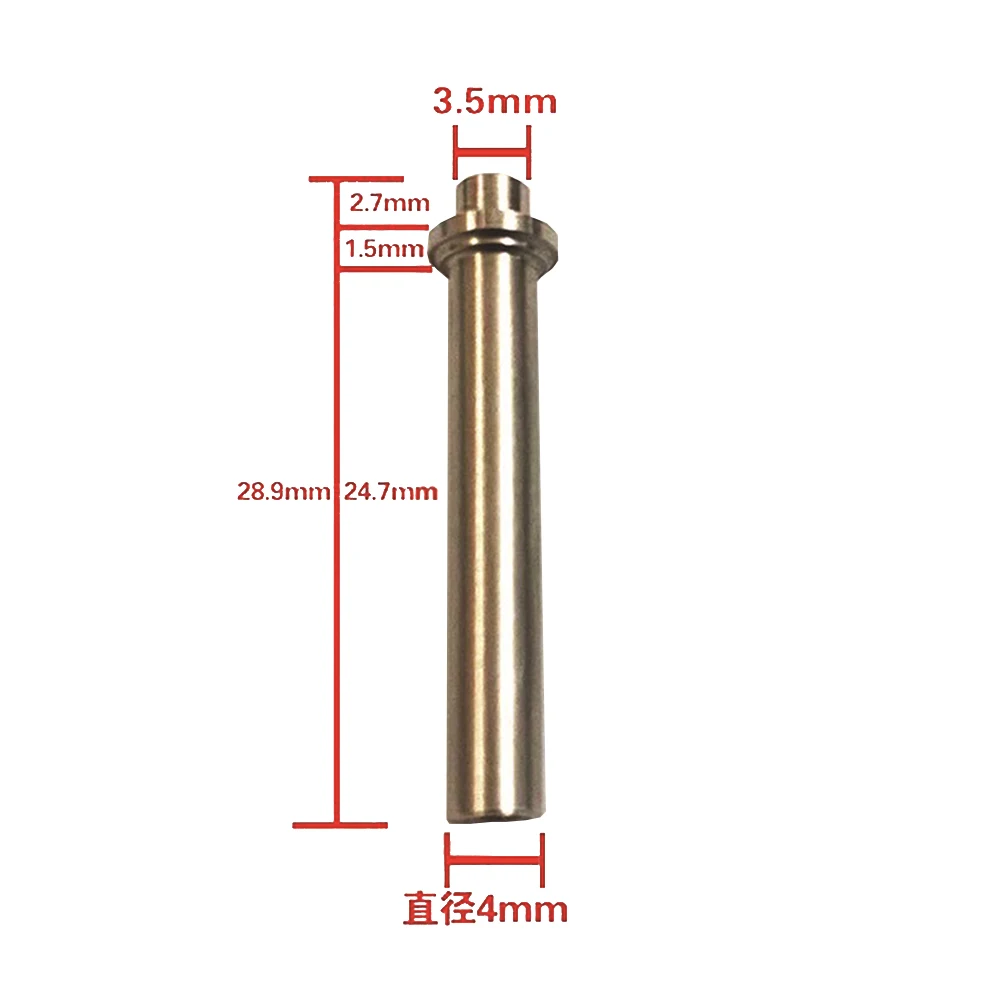 1/5 Stück Angelrollen-Griffstange, Kipphebelarm, Metall-Ersatzteil mit Schrauben für DIY-Reparatur, Silber, 28,9 x 4 mm – Detail 23