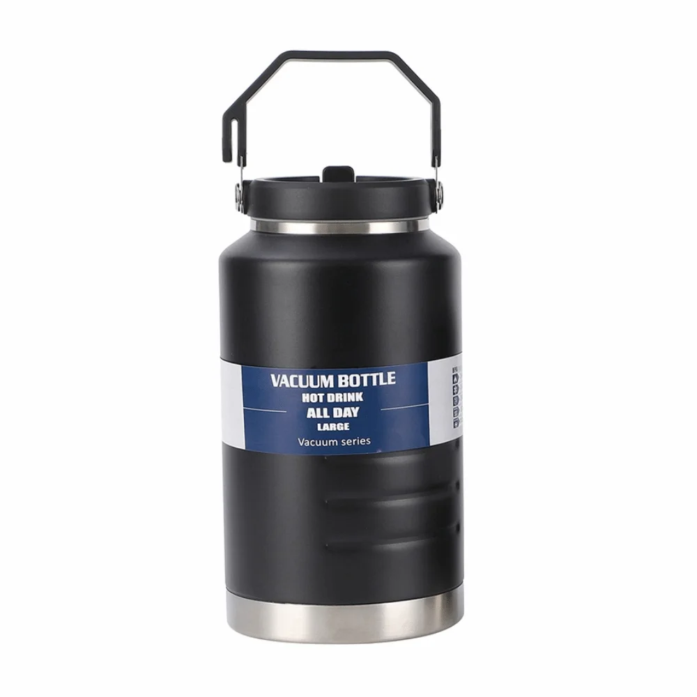 

Gift 2L Thermal Water Bottle Large Capacity Portable Drinks Bottle Thickened Stainless Steel Coffee Travel Mug Outdoor