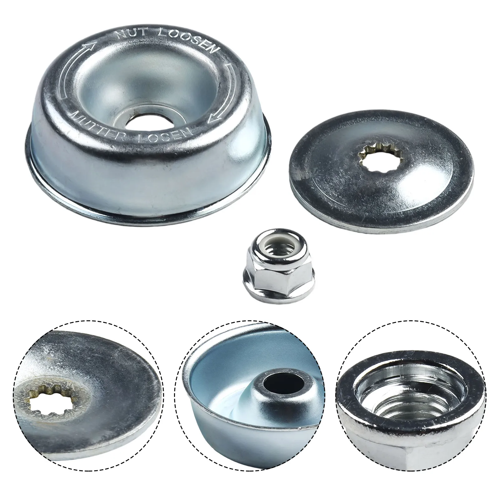 Imagem -02 - Metal o Jogo de Fixação da Lâmina para Stihl Substituição do Strimmer Fs350 Fs360 Fs400 Fs410 Fs450 Fs410c Fs460c Fs480 Fs490c 4119 642 7600