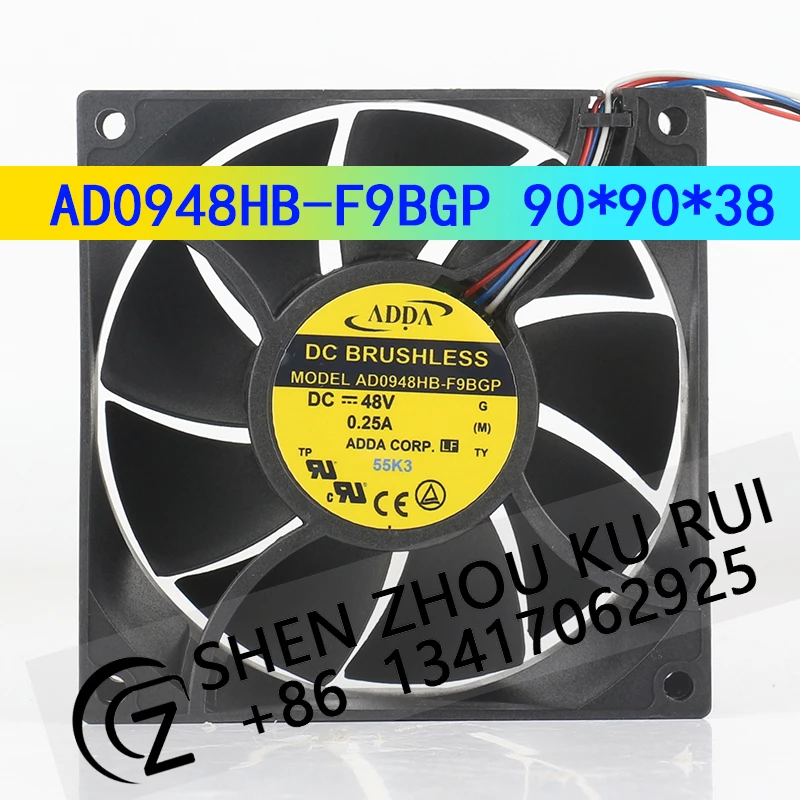 

ADDA 48 В 0,25 А 9038 90X90X38 мм 9 см инвертор 4-проводной ШИМ-серверный контроль температуры AD0948HB-F9BGP охлаждающий вентилятор