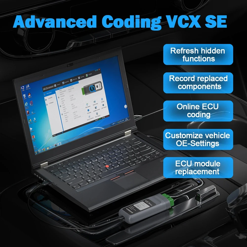 VXDIAG VCX SE For Mercedes Benz VX408 Car OBD2 Diagnostic Tool MB Star C6 DoIP Scanner Active Test ECU Coding J2534 Programming