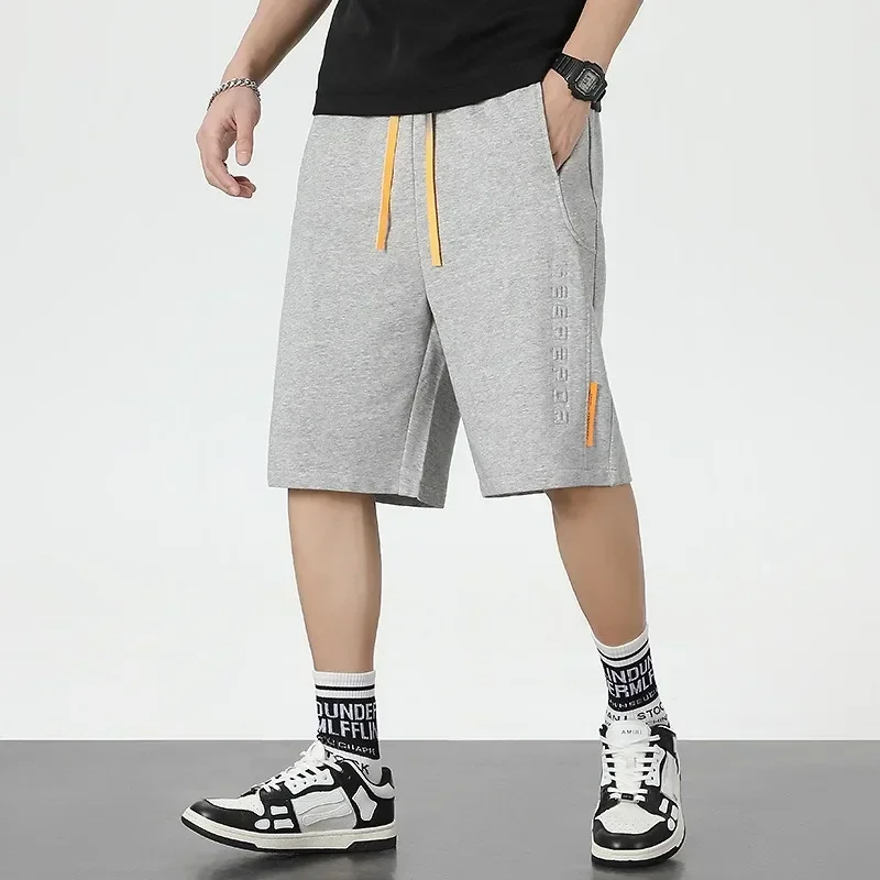 Summer Baggy Sweatshorts Men Hip Hop Streetwear Loose Jogger Short Men Straight Cotton Casual Shorts