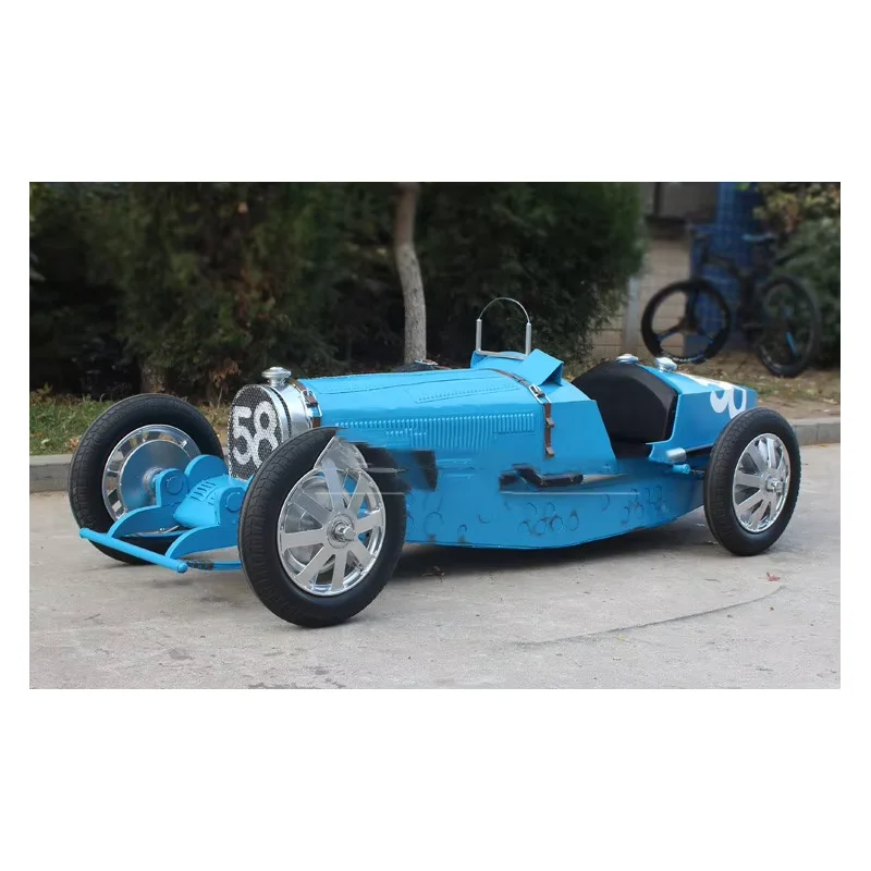 

Customized Retro Bar Decoration Vintage Cars Ironwork Racing Vintage Car Model Industrial Custom Iron Metal vintage Decor Models