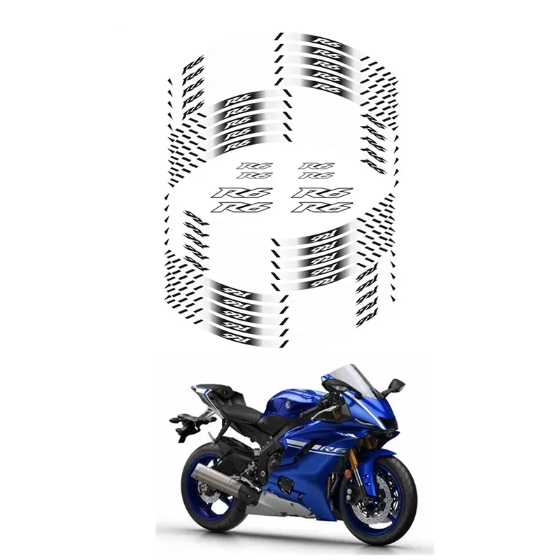 

Для YAMAHA YZF R6 детали мотоцикла контурное украшение колеса наклейка-A