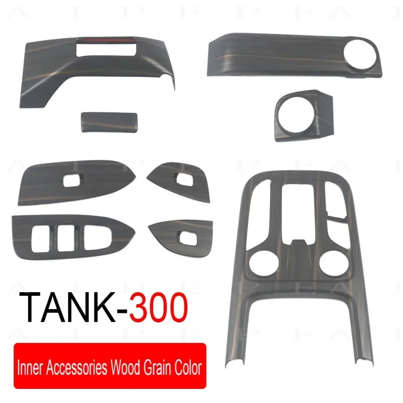 

Внутренние аксессуары для GWM Tank 300 2022 2023, переключатель переключения передач для окон и кофейных чашек, отделка панели