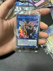 Yu Gi Oh Ultra Rare/UR TCG Duel Link Dragon, the Duel Dragon(YCS-EN012) Board Game English Gift Collection Card (Not Original)