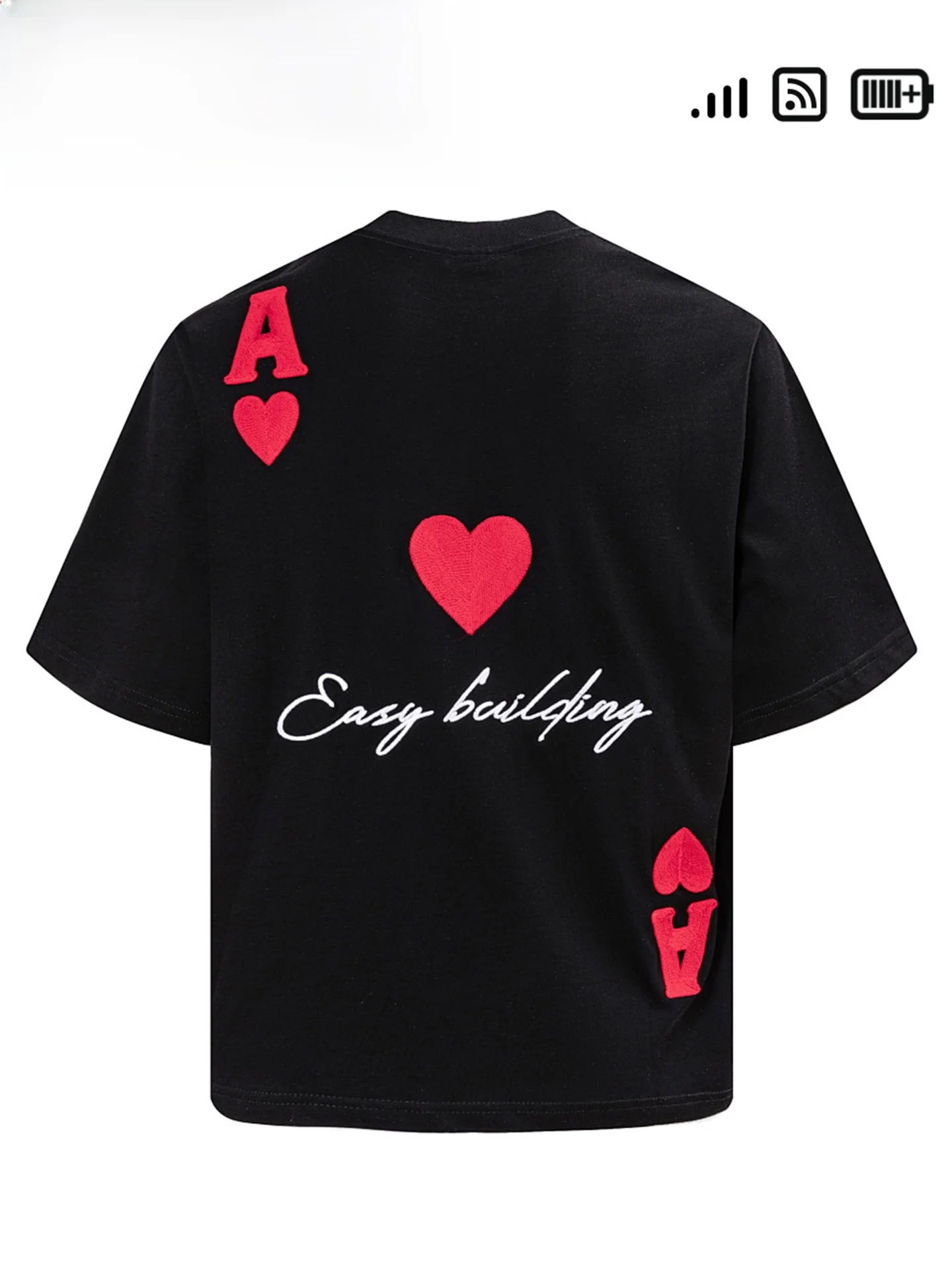 nidafa-red-heart-poker-print-short-sleeve-t-shirt-unisex-casual-loose-summer-top-street-style-breathable-comfortable-for-youth