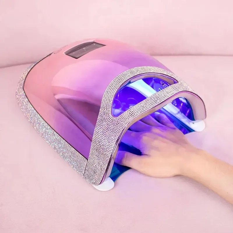 Gradient Color Nail Lamp Intelligent Induction Nail Baking Lamp Nail Polish Quick Drying Phototherapy Machine