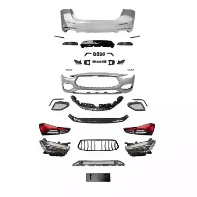 Suitable for 14+Maserati Ghibli Old Model Upgraded New PP Material Front Bumper Rear Bumper Body Kit