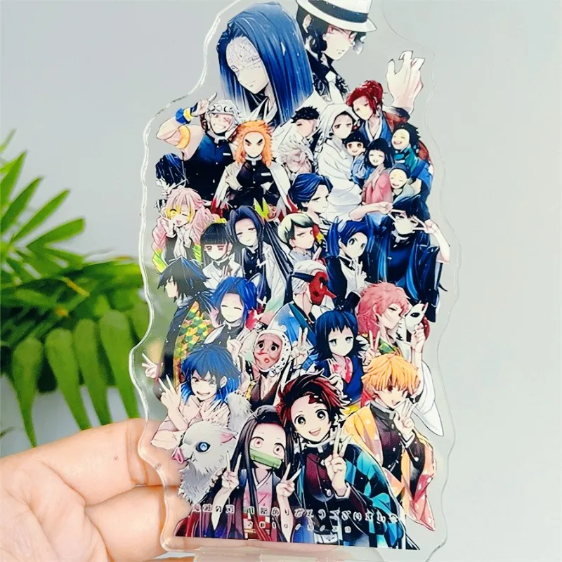 악마 슬레이어 아크릴 장식품 카마도 탄지로 토미오카 기유 애니메이션 피규어 자동차 책상 장식 모델 어린이 장난감 생일 선물