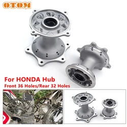 For HONDA CRF-R CRF-X250 450 Motorcycle Wheel Hub Assemblies Front Rear Rim 20/25mm Axle Hole Die-casting Flower Drum Wheel Core