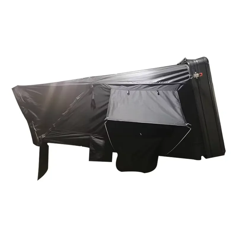 4 Person Waterproof Hard Shell Aluminum Roof Top Tent for Offroad SUV 4x4 Four-Season 280G Canvas Camping - view 4